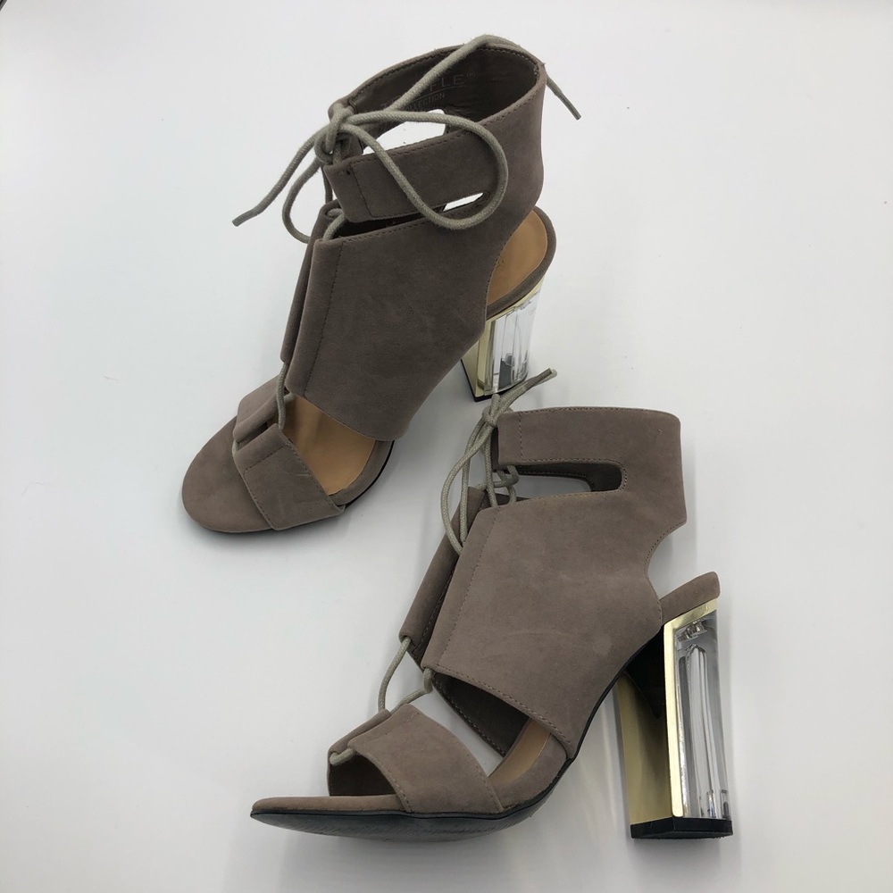 Truffle Collection Lace Ankle Suede Shoes